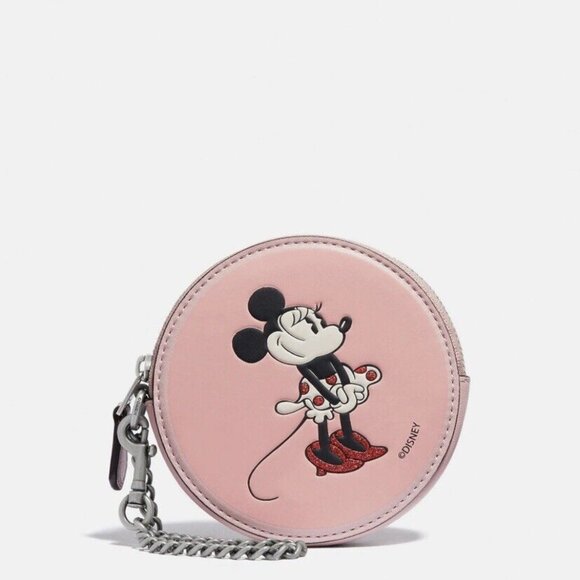 Coach Coin Case Minnie NWT PRICE FIRM - Picture 1 of 7